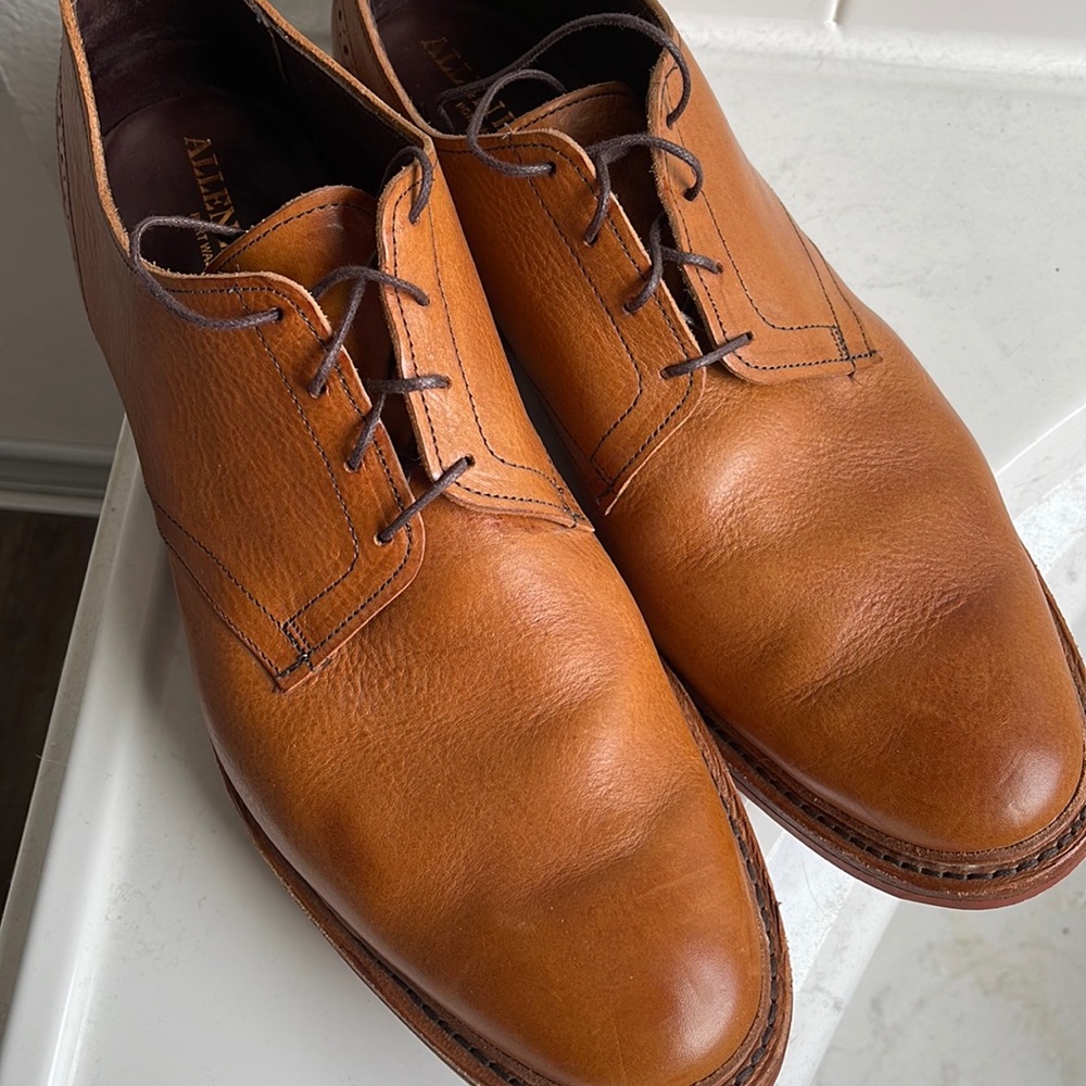 Allen Edmonds Tan leather lace-ups  in size 14D